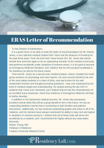 eras letter of recommendation sample